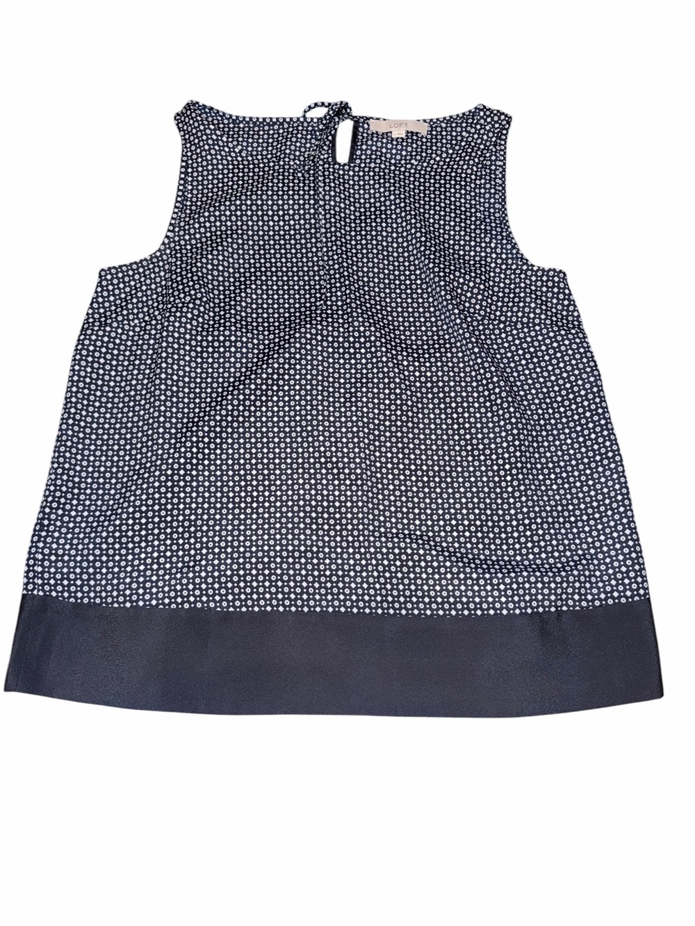 Loft Navy Polka Dot Women's Sleeveless Top